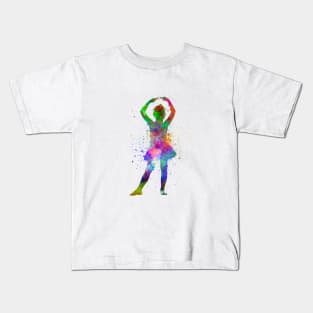 Ballet girl in watercolor Kids T-Shirt